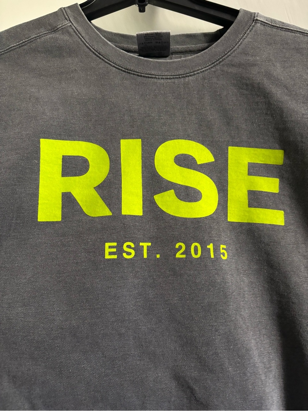 Gray Crewneck Sweatshirt Rise Dispensary